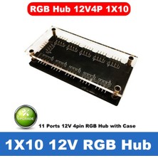 2Guoyang 12V Rgb 1X10-CASE 5V 3P-50CM 12V 4pin Rgb Aura 5V 3 Pin Argb Rgbw Kablo Ayırıcı Hub Kılıfı, Bant Uzatma Kablosu Adaptörü LED Şerit Işık Pc Rgb Fan Soğutucu (Yurt Dışından)