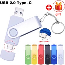 2Guoyang Kırmızı 8gb Yeni 2 In 1 Type-C Kalem Sürücü 256GB USB Memory Stick 128GB 64GB Pendrive 32GB USB 2.0 Flash Sürücü Android Telefon/pc Için (Yurt Dışından)