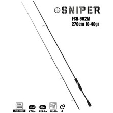 Fujin Sniper 270CM 10-40GR Fuhin Tough 3000HG Spin Olta Takımı Seti