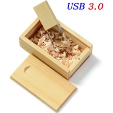 2Guoyang Bambu Kutu 16 GB Jaster Yüksek Hızlı USB 3.0 Ücretsiz Özel Logo Düğün Fotoğrafçılığı Ahşap Kristal 64 GB 32 GB Флешка 16 GB Versiyonu Bellek Flaş Çubuğu (Yurt Dışından)