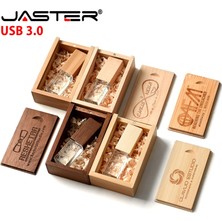 2Guoyang Bambu Kutu 16 GB Jaster Yüksek Hızlı USB 3.0 Ücretsiz Özel Logo Düğün Fotoğrafçılığı Ahşap Kristal 64 GB 32 GB Флешка 16 GB Versiyonu Bellek Flaş Çubuğu (Yurt Dışından)