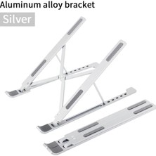 2Guoyang Gümüş Alüminyum Alaşımlı Taşınabilir Dizüstü Bilgisayar Standı Kaymaz Ayarlanabilir Masaüstü Dizüstü Bilgisayar Tutucu Dizüstü Standı Sfor Dizüstü Macbook Pro Air iPad (Yurt Dışından)