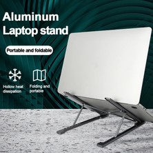 2Guoyang Gümüş Alüminyum Alaşımlı Taşınabilir Dizüstü Bilgisayar Standı Kaymaz Ayarlanabilir Masaüstü Dizüstü Bilgisayar Tutucu Dizüstü Standı Sfor Dizüstü Macbook Pro Air iPad (Yurt Dışından)