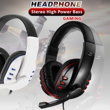 2Guoyang B Oyun Kulaklığı Aşırı Kulak Kablolu Oyun Kulaklık Derin Bas Stereo Casque Mikrofon ile Ps5/ps4/xbox/pc/dizüstü Bilgisayar (Yurt Dışından)