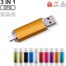 2Guoyang Siyah 64 GB Özel Logo Renkli Otg USB Flash Sürücü USB 2.0 Kalem Sürücü Android Akıllı Telefon/pc 8 GB 16 GB 32 GB 64 GB 128 MB Pendrive Hediyeler (Yurt Dışından)