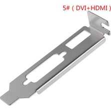 2Guoyang E 1 Adet Düşük Profil Braketi Adaptörü HDMI Uyumlu DVI VGA Bölme Bağlantı Noktası Yarım Yükseklik Tam Yükseklik Grafik Ekran Kartı (Yurt Dışından)