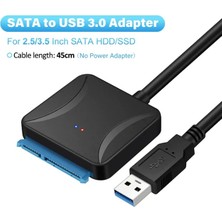 2Guoyang Sata Kablosu 1-1 Adet 45 cm Onvian Sata USB 3.0 Adaptörü Dönüştürücü Kablosu USB 3.0 Sabit Disk Dönüştürücü Kablosu Samsung Seagate Wd 2.5 3.5 HDD SSD Adaptörü (Yurt Dışından)