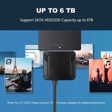 2Guoyang Sata Kablosu 1-1 Adet 45 cm Onvian Sata USB 3.0 Adaptörü Dönüştürücü Kablosu USB 3.0 Sabit Disk Dönüştürücü Kablosu Samsung Seagate Wd 2.5 3.5 HDD SSD Adaptörü (Yurt Dışından)