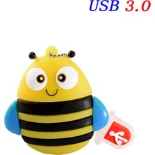 2Guoyang Bee 8gb Jaster Sevimli Karikatür Hayvan Penguen Baykuş Kalem DRIVE128GB U Disk 64GB Kurbağa Memory Stick 32GB Bee Pendrive 8gb USB 3.0 Flash Sürücü (Yurt Dışından)