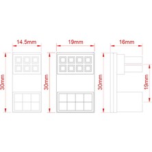 2Guoyang 8pın Pozitif Atx 6 8 Pin Dişi - Erkek 180 Derece Açılı Adaptör 6pin 8pin 180 Derece Dönen Açılı Adaptör Masaüstü Bilgisayarlar Için Grafik Kartı (Yurt Dışından)