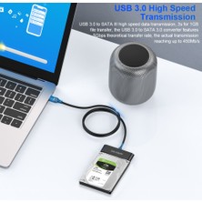 2Guoyang 22 cm USB 3.0 - Sata Onelesy USB 3.0 - Sata Adaptörü Tak Çalıştır 2.5 Inç Hdd/ssd Sata Dönüştürücü Uasp Yüksek Hızlı Veri Iletimi Sata - USB (Yurt Dışından)