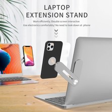 2Guoyang Yan Montaj Tutucu 11-17 Inç Alüminyum Alaşımlı Dizüstü Standı Katlanır Dizüstü Macbook Air Pro Lapdesk Için Standı Kaymaz Bilgisayar Soğutma Braketi (Yurt Dışından)