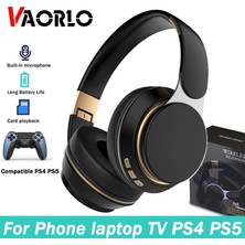 2Guoyang Kırmızı P4 Kablosuz Kulaklıklar Bluetooth 5.0 Stereo Kulaklıklar Katlanabilir Kask Kulaklık Mic ile Telefon Tv Dizüstü Ps4 Için Destek Tf Kart (Yurt Dışından)