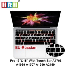 2Guoyang Pro 13 15 Dokunmatik Çubuk Rusça Silikon Klavye Kapak Macbook Air 12 13 14 15 16 Pro Dokunmatik Çubuk A1932 A2338 A1706 A2159 A2485 A2681 Koruyucu Cilt (Yurt Dışından)