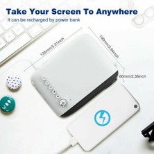2Guoyang Ingiltere 1080P 7000LM LED Mini Projektör Full Hd Ev Sineması Medya Video Oynatıcı Desteği Uyumlu Av Taşınabilir Projektör Telefon Için (Yurt Dışından)