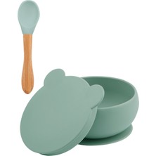 Oioi Kapaklı Kase River Green Mama Kaşığı