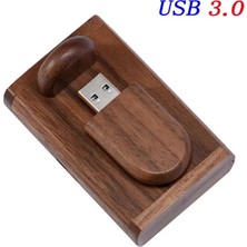 2Guoyang Ceviz 64GB Ücretsiz Özel Logo USB 3.0 Flash Sürücü 4GB/8GB/16GB/32GB/64GB Kalem Sürücüler Düğün Fotoğrafçılığı Hediye Kutusu Memory Stick Gerçek Kapasite (Yurt Dışından)