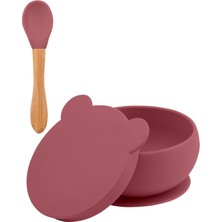 Oioi Kapaklı Kase Velvet Rose Mama Kaşığı