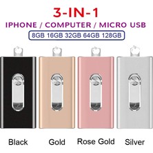 2Guoyang Pembe 32GB Otg USB Flash Sürücü Apple iPhone iPad Ipod Mobil Için USB Flash Disk USB Sopa Flash Kalem Sürücü 128G 64GB 32GB 16GB USB Flash 3.0 (Yurt Dışından)