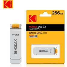 2Guoyang 256 GB Orijinal Kodak Dönen USB 3.0 Flash Sürücü 64 GB 128 GB 256 GB Metal Kalem Sürücü K133 Memory Stick Unidad Flash USB 3.1 Pendrive (Yurt Dışından)