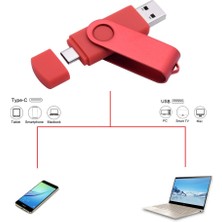 2Guoyang Gümüş 16GB Yeni Özel Logo Otg USB Flash Sürücü Tip C Kalem Sürücü 128GB 64GB 32GB 16GB 8gb 4gb USB Stick 2.0 Pendrive Tip-C Cihaz Için (Yurt Dışından)