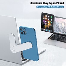 2Guoyang Pembe Alüminyum Tablet Standı Dizüstü Genişletme Standı Alüminyum Alaşım ipad iPhone Xiaomi Macbook Masaüstü Tutucu Bilgisayar Tablet Pc Aksesuarları (Yurt Dışından)