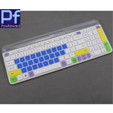 2Guoyang Mavi Silikon Toz Geçirmez Kablosuz Masaüstü Klavye Kapak Cilt Için Logitech K580 Logitech MK470 Ince Kablosuz Combo Klavye (Yurt Dışından)
