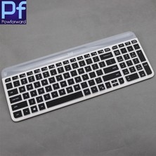 2Guoyang Mavi Silikon Toz Geçirmez Kablosuz Masaüstü Klavye Kapak Cilt Için Logitech K580 Logitech MK470 Ince Kablosuz Combo Klavye (Yurt Dışından)