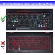 2Guoyang Pembe Acer Nitro 5 Için AN515-58 AN515-57 AN515-56 AN515-55 -54 AN515-46 Silikon Laptop Klavye Kapak Cilt (Yurt Dışından)