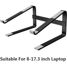 2Guoyang Siyah Alüminyum Laptop Standı Dizüstü Yükseltici Tutucu Macbook Air 13 iPad Pro Dell Hp Lenovo Xiaomi Bilgisayar Tablet Desteği Ordinateur (Yurt Dışından)