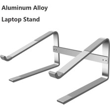 2Guoyang Siyah Alüminyum Laptop Standı Dizüstü Yükseltici Tutucu Macbook Air 13 iPad Pro Dell Hp Lenovo Xiaomi Bilgisayar Tablet Desteği Ordinateur (Yurt Dışından)