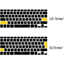 2Guoyang Ab Beyaz Yumuşak Macbook Air 11.6 Için Klavye Kapağı Abd, Ab Silikon Su Geçirmez A1465 A13970 Macbook Air 11 Keyboar Dizüstü Bilgisayar Silin Koruyucu (Yurt Dışından)