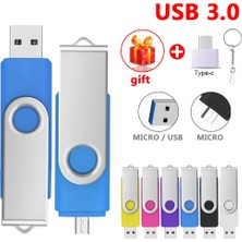 2Guoyang Kırmızı 64GB Type-C USB 3.0 Flash Sürücüler 128GB Otg 3'ü 1 Arada Kalem Sürücü 64GB 256GB Pendrive 512GB Cle USB Bellek Anahtar USB Stick Telefon Için USB 3.0 (Yurt Dışından)