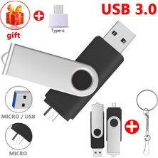 2Guoyang Kırmızı 64GB Type-C USB 3.0 Flash Sürücüler 128GB Otg 3'ü 1 Arada Kalem Sürücü 64GB 256GB Pendrive 512GB Cle USB Bellek Anahtar USB Stick Telefon Için USB 3.0 (Yurt Dışından)