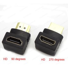 2Guoyang 270 Derece 1 Adet HDMI Uyumlu Kablo Konnektör Adaptörü 270 90 Derece Açı Erkek - Kadın Dönüştürücüler Için 1080 P Hdtv Kablo Adaptörü Genişletici (Yurt Dışından)