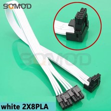 2Guoyang Beyaz 2X8PLA 50 cm Yeni 2 * Cpu 8pin Ila 16 Pin 3* Cpu 8pin Erkek Pcı-E 5.0 12VHPWR Rtx 4090 Cooler Master V Sfx V550 V650 V750 V850 Altın Psu (Yurt Dışından)