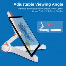 2Guoyang Sarı Katlanır Evrensel Tablet Standı Tembel Ped Desteği Telefon Tutucu Telefon Standı Samsung Huawei Xiaomi IPhone IPad 10.2 9.7 (Yurt Dışından)