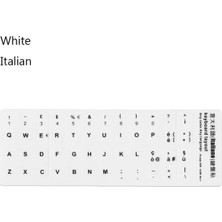 2Guoyang Beyaz-Italyanca Çoklu Dil Klavye Çıkartmaları Ispanyolca/ingilizce/rusça/deutsch/arapça/italyanca/japonca Mektup Değiştirme Dizüstü Bilgisayar Için (Yurt Dışından)