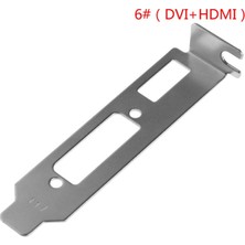 2Guoyang F 1 Adet Düşük Profil Braketi Adaptörü HDMI Uyumlu DVI VGA Bölme Bağlantı Noktası Yarım Yükseklik Tam Yükseklik Grafik Ekran Kartı (Yurt Dışından)