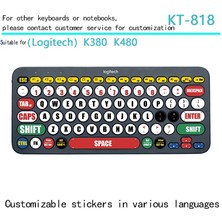 2Guoyang KT-804 Klavye Çıkartmalar Logitech K480 K380 Kablosuz Bluetooth Klavye Düğmesi Çıkartmalar Karikatür Anime Kişilik Yaratıcılık Sevimli (Yurt Dışından)