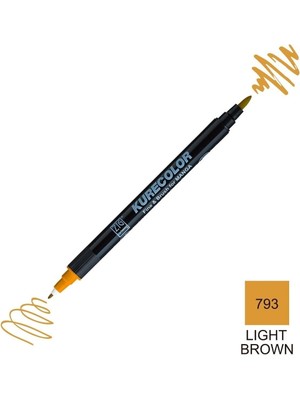 Zig Kurecolor Mangaka Fine&brush Çift Taraflı Kalem CNKC-2200 No 793 Light Brown