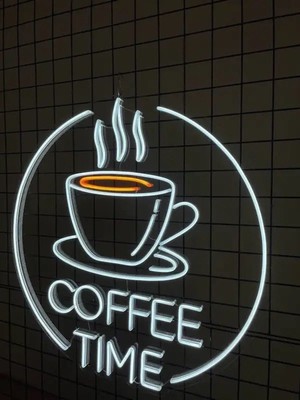 Twins Led Aydınlatma Coffee Tıme Yazılı Neon Tabela