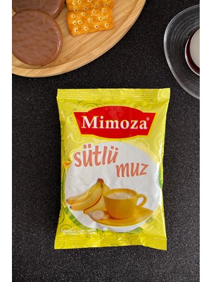 Mimoza Sütlü Muz Çayı Milk Shake Muzlu Sıcak Su ile Yapılır Kış ve Kafe Çayı Milk Tea 200GR Çok Leziz