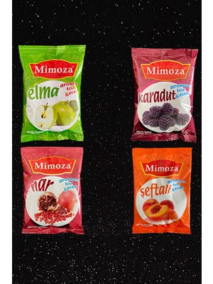 Mimoza Toz Içecek Karadut Elma Nar Şeftali Aromalı Çay 4 Adet 1000 Gr.