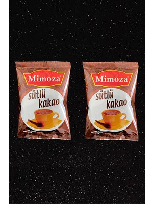 Mimoza Çikolatalı Milkshake Kakaolu Süt Sıcak Içiniz Kış ve Meyve Çayı Kafe Içecekleri 2 Adet 400GRAM