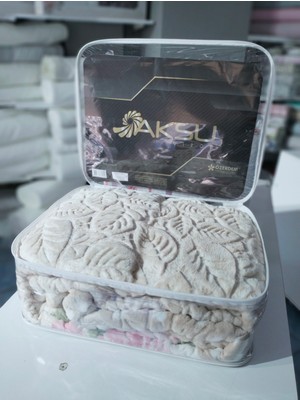 Aksu Tek Kişilik Vizon Battaniye