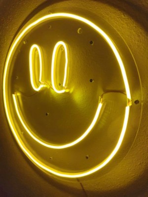 Sanec Gülenyüz Neon Emoji Smile Neon LED Dekoratif Duvar Aydınlatması Neon Duvar Yazısı