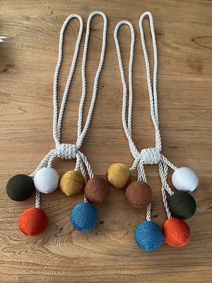 bebekokusu Ege’nin Atölyesinden Top Broçöl , Yan Bağlama , 2 Adet 12 Top