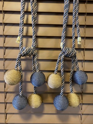 bebekokusu Ege'nin Atölyesinden Tavan Broçöl , Top Perde Aksesuarı , Tavan Bağlama , 2 Adet 8 Top