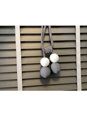 bebekokusu Sahara Home 4 Toplu Broçöl , Perde Süsü Fon Bağlama 4 Top